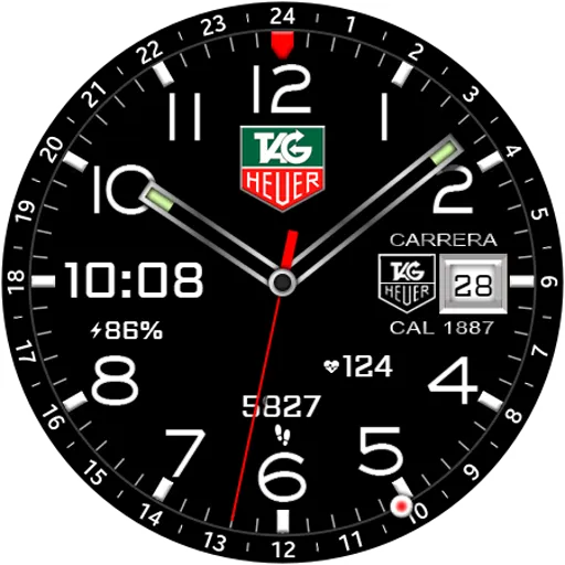 Hybrid TAG CARRERA Watch face