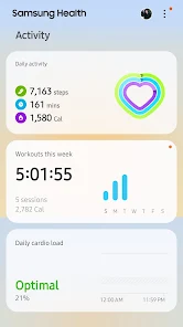 Samsung Health screenshot 2