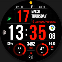 WFP 241 Digital watch face