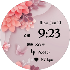NXV01 Flower bloom watch face