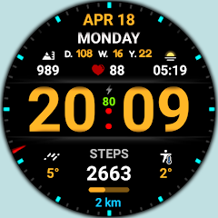 WIN Dgt Super22 MOD watch face