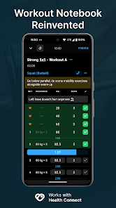 Strong Workout Tracker Gym Log screenshot 1
