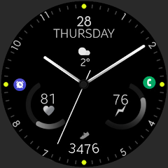 Minimal Black v17 Watch Face