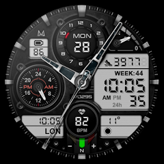 MD295 Analog watch face