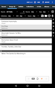 MobileSheets screenshot 1