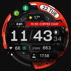 MD290 Digital watch face