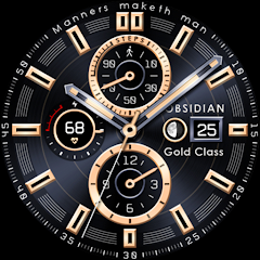 OBSIDIAN Gold Class watch face